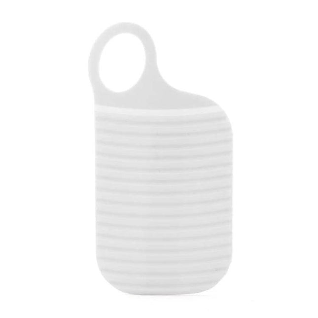 Foldable Soft Silicone Laundry Board White For Home Use compact foldable white silicone scrub board with hanging hole for delicates 18.5x9.4cm