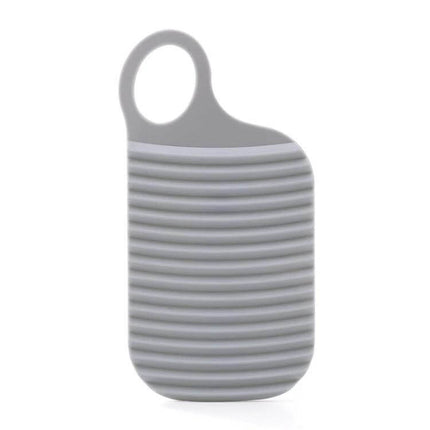 Foldable Soft Silicone Laundry Board White For Home Use - compact ribbed white silicone washboard with hanging hole for delicates