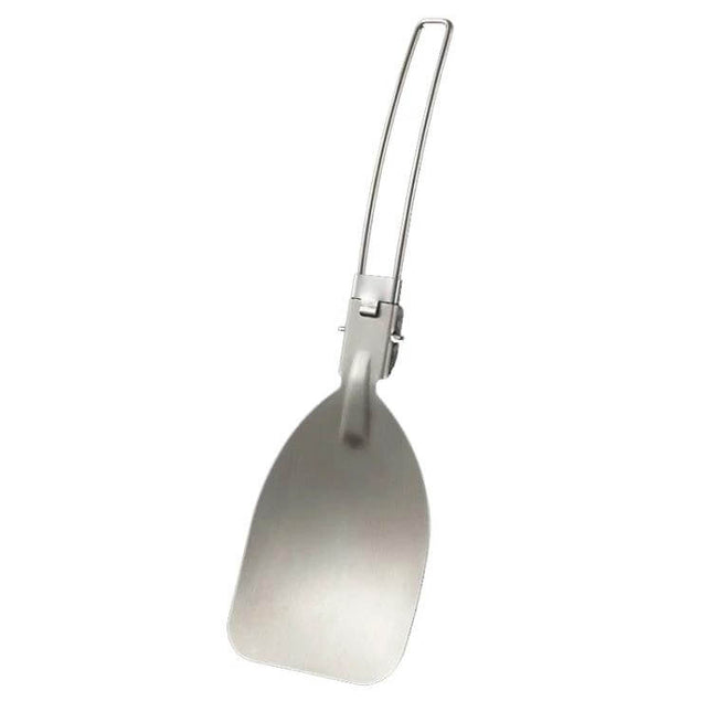 Folding Frying Spatula Stainless Steel For Outdoor Camping – compact 304 stainless steel folding spatula for camp stoves and grills, lightweight 52 g