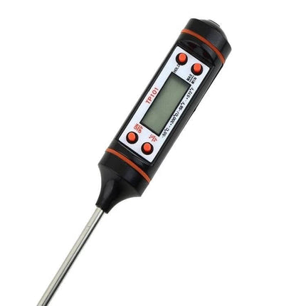 Food Pen Type Thermometer For Grilling And Baking With Digital Display - stainless steel probe, pocket-sized digital food thermometer