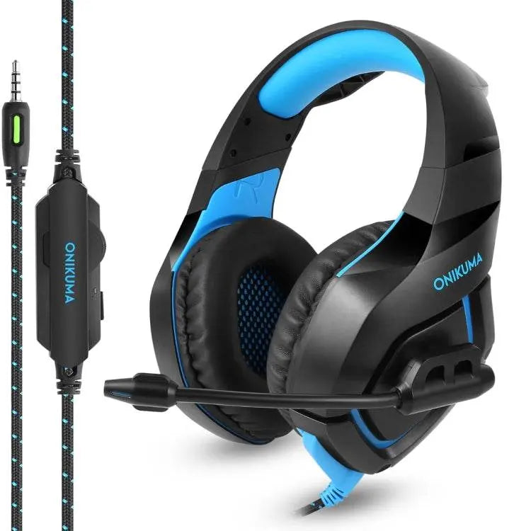 For PS4, Smartphone, Tablet, PC, Notebook Black Blue IP6D0175 Headphones