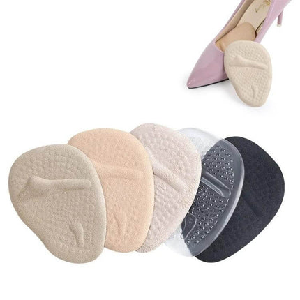 Forefoot Pad For High Heels Non Slip Insole For Everyday Wear - gel velvet moisture-wicking forefoot cushion for high-heeled shoes, assorted colors