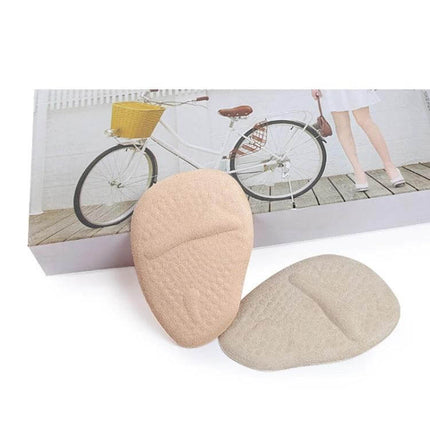 Forefoot Pad For High Heels Non Slip Insole For Everyday Wear - beige gel JP velvet forefoot cushion with non-slip moisture-wicking surface