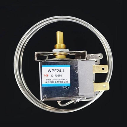 Freezer Thermostat Controller For Home Refrigerator - 425B7HH200977 replacement thermostat with capillary sensor, AC 250V 4A/5A, -1 to -9°C input range