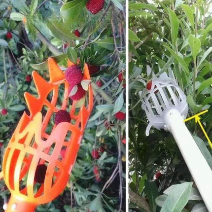 Fruit Picker Head 26cm For Easy Daily Fruit Harvesting lightweight PP head with net pocket collecting berries from high branches