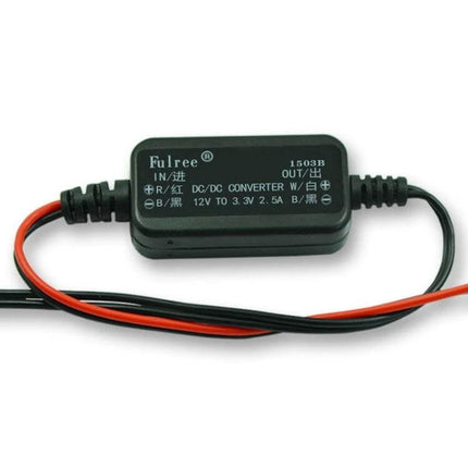 Fulree Ultra-Thin Vehicle DC Power Converter, 12V To Multiple Voltages compact 11mm DC-DC converter for dashboards, sensors, and mobile devices