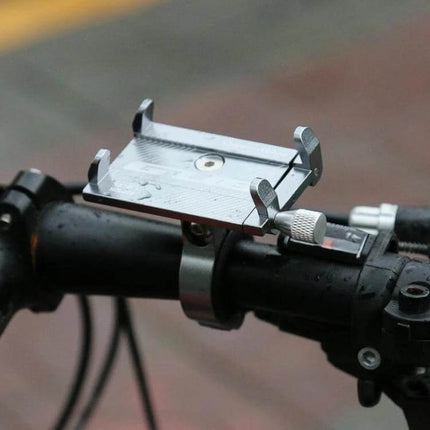 G-81 Bicycle Phone Mount 55-100mm Clamp for Navigation mounted on bike handlebar, all-aluminum adjustable horizontal or vertical phone holder