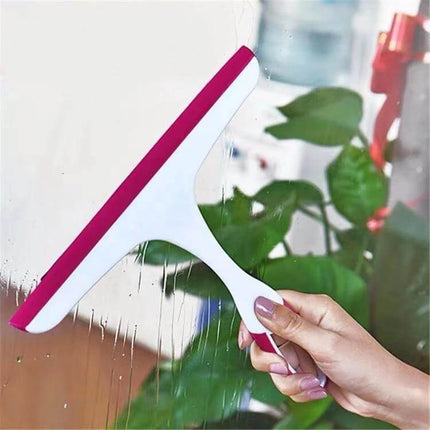 Glass Window Wiper Blue For Easy Home Glass Cleaning - lightweight PP TPR squeegee with soft blade, 25x22cm, ideal for windows, shower doors, bathtubs