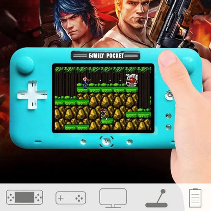 4 Inch Retro Handheld Game Player With 208 Built In Games