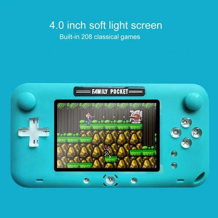 4 Inch Retro Handheld Game Player With 208 Built In Games