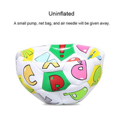 Kids' Colorful PU Leather Football with Inflator - REGAIL No. 2 Wear-resistant Design for Kindergarten