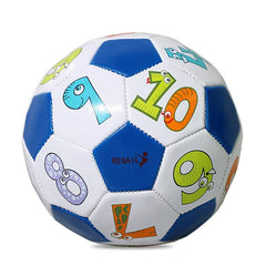 Kids' Colorful PU Leather Football with Inflator - REGAIL No. 2 Wear-resistant Design for Kindergarten