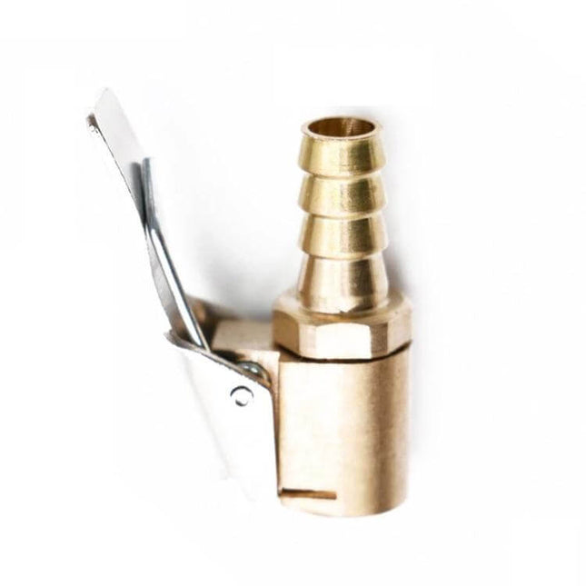 Copper 8mm Air Chuck Connector for Car Tire Inflation Tools, brass tire valve hose adapter with lever for leak-free inflation