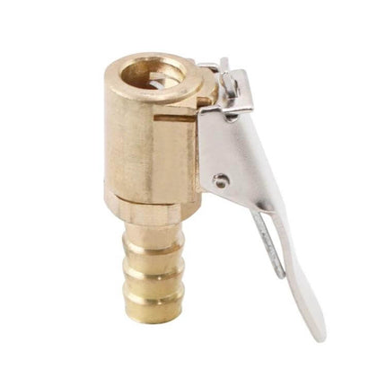 Copper 8mm Air Chuck Connector for Car Tire Inflation Tools - brass air hose tire valve chuck with lever, leak-resistant fitting for easy inflation