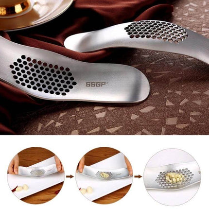 Garlic Press Stainless Steel For Everyday Garlic Crushing — ergonomic 304 stainless steel press for quick garlic paste, corrosion‑resistant and compact design