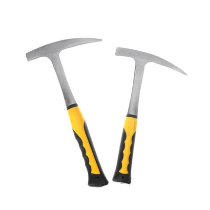 Geological Exploration Tool Pointed Arc Hammer For Field Use, 45 steel with rubber-coated non-slip handle