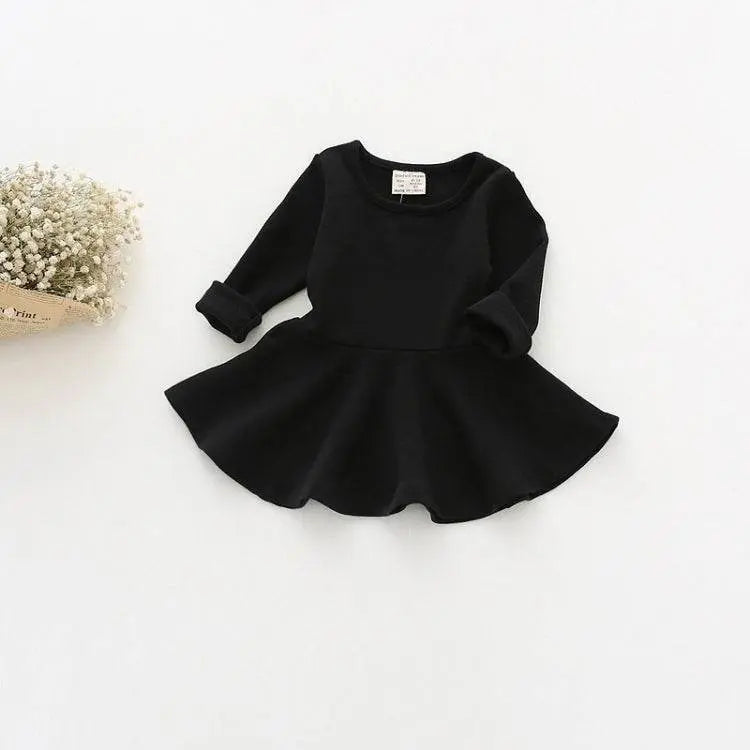 Girls Ruffled Long Sleeve Dress Sizes 80 86 92 98 Fashion