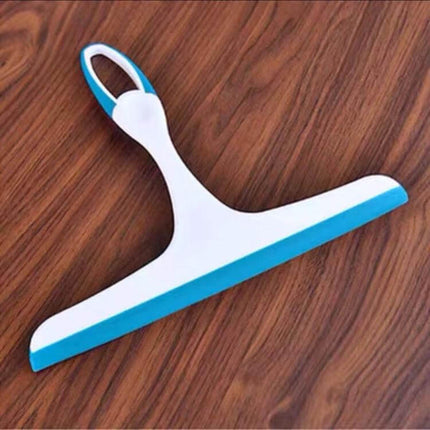 Glass Window Wiper Blue For Easy Home Glass Cleaning - lightweight PP/TPR squeegee with 25x22cm soft blade for windows, showers, bathtubs and car glass
