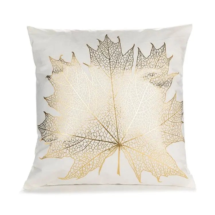 Gold Stamping Pillow Case Sofa Cushion Holder 45x45cm Luxury 