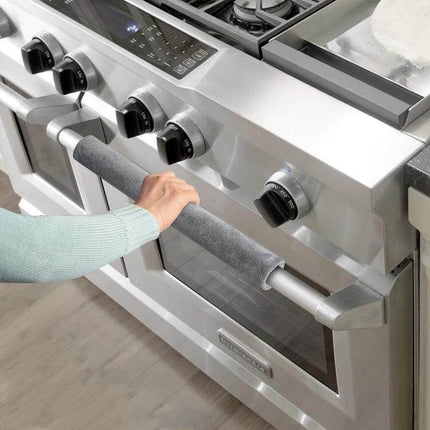 Refrigerator Handle Covers Antislip For Fingerprint Free Kitchen gold velvet cover on stainless steel oven handle protecting from fingerprints and dust