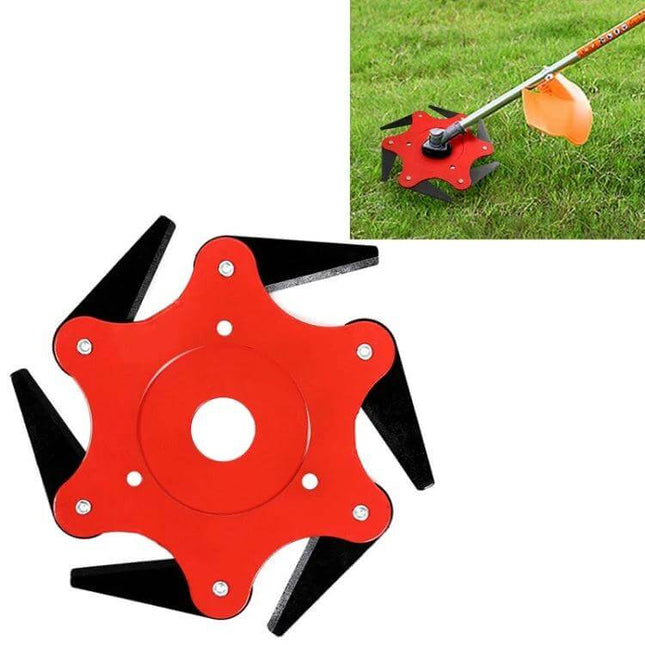 Grass Blade For Lawn Mower Alloy For Everyday Home Use - red alloy double-sided replacement blade for trimmer and mower, durable corrosion-resistant