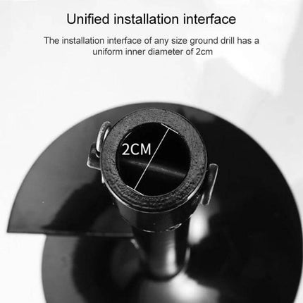 Ground Drill Bit Extension Rod For Planting Machines 60cm metal 2cm inner diameter unified installation interface for deep planting
