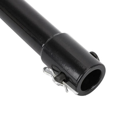 Ground Drill Bit Extension Rod For Planting Machines 60cm metal extension rod close-up with locking pin, 60 cm reach for deep planting