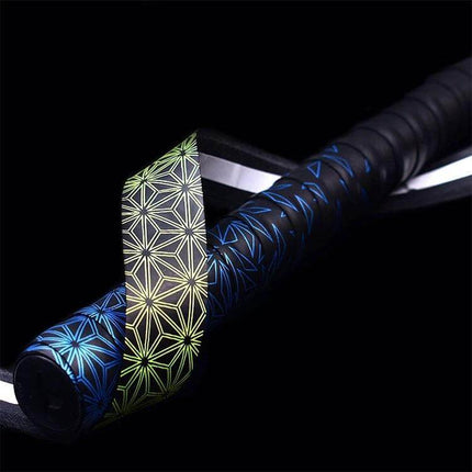 Guangyu Gradient Handle Strap For Fishing Rods Anti Slip 2cm Thick — neon gradient anti-slip wrap for fishing rod and bat handles