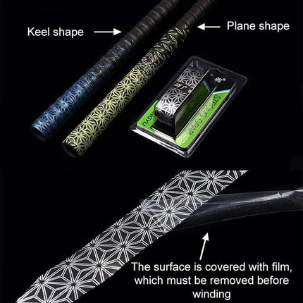 Guangyu Gradient Handle Strap For Fishing Rods Anti Slip 2cm Thick - patterned anti-slip replacement wrap for rod and bat handles