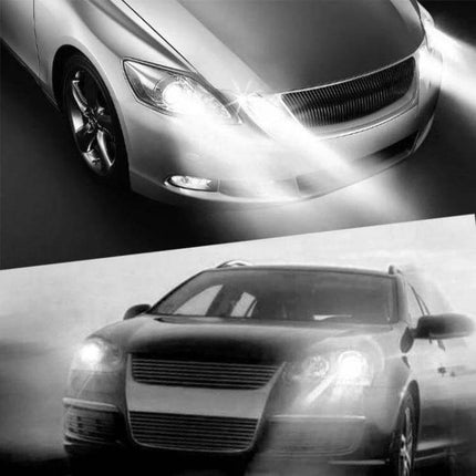 H11 Front Fog Light Bulbs 2 Pack White For Cars Everyday Replacement - bright white fog beam on sedan front ends