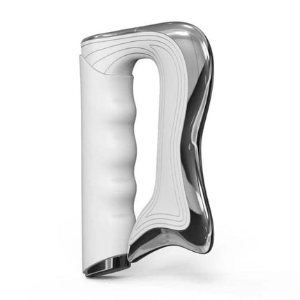 Electric Neck Massager With Vibration For Neck Muscles handheld ergonomic design showing grip and curved contact surface for daily neck relief