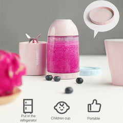 Portable USB Rechargeable Fruit Juicer Blender with 500ml Capacity