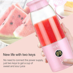 Portable USB Rechargeable Juicer & Blender with Fruit Squeeze Function