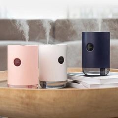 Compact Ultrasonic USB Humidifier and Aroma Diffuser with LED Light