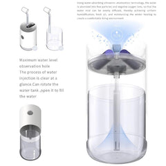 Compact Ultrasonic USB Humidifier and Aroma Diffuser with LED Light