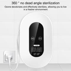 Smart Ozone Air Purifier with Negative Ion Technology for Home Disinfection and Odor Removal