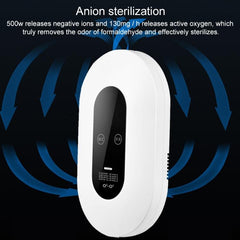 Smart Ozone Air Purifier with Negative Ion Technology for Home Disinfection and Odor Removal