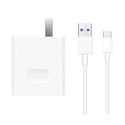 Essential Huawei Wall Charger for Daily Mobile Device Use - white 40W wall plug with USB-A to USB-C cable for fast everyday phone charging