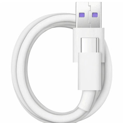 Essential Huawei Wall Charger for Daily Mobile Device Use - white USB-C charging cable coiled for fast 40W recharging