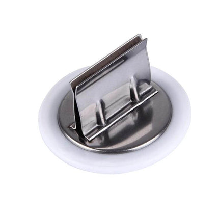 Creative MEIYA Cutting Booster Knife Cap For Safe Hard Food Cutting - stainless steel plate ABS round hand guard 5.5cm, 39g for cutting ribs and bones