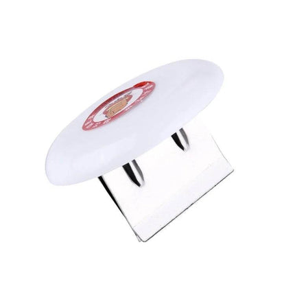 Creative MEIYA Cutting Booster Knife Cap For Safe Hard Food Cutting - white ABS cap with stainless steel plate for protecting fingers while slicing ribs