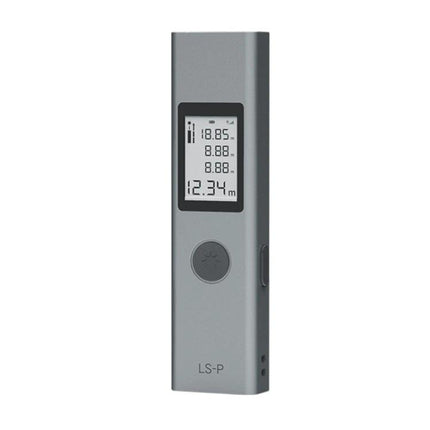 Xiaomi Youpin Portable Laser Distance Measurer with 40m Range gray handheld device showing digital display and single-button operation