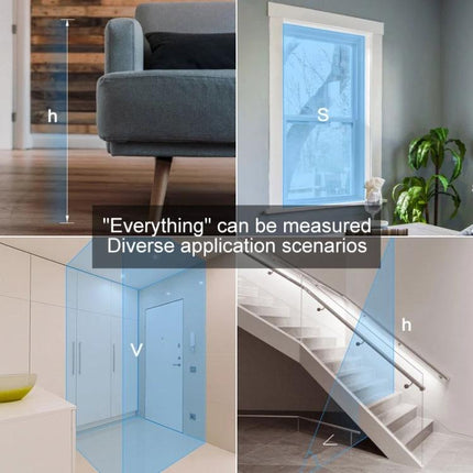 Xiaomi Youpin Portable Laser Distance Measurer with 40m Range measuring room height, window width and stair distance for home projects