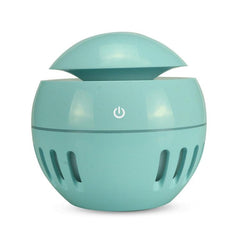 Sky Blue Wood Grain Aromatherapy Humidifier with Remote Control and Seven Color LED Light