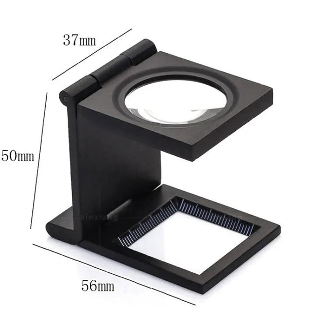 10x Magnifying Loupe Metal Desk Magnifier Zinc Alloy