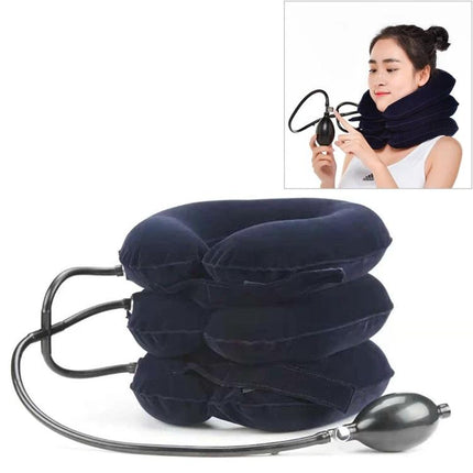 Full Cashmere Cervical Traction Instrument For Neck Relief Black