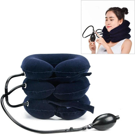 Full Cashmere Cervical Traction Instrument For Neck Relief Black