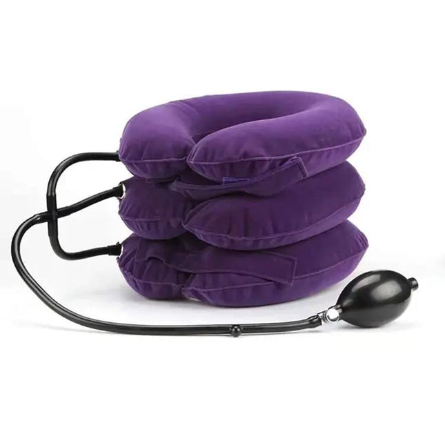 Full Cashmere Cervical Traction Instrument For Neck Relief Black | Syndmart