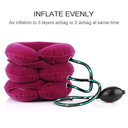Full Cashmere Cervical Traction Instrument For Neck Relief Black