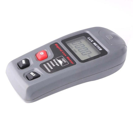 Portable Digital Lux Meter for Home and Workplace Use handheld device measuring light levels with LCD display and buttons